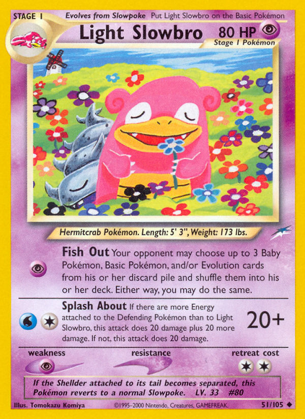 Neo Destiny Light Slowbro #51/105 unlimited